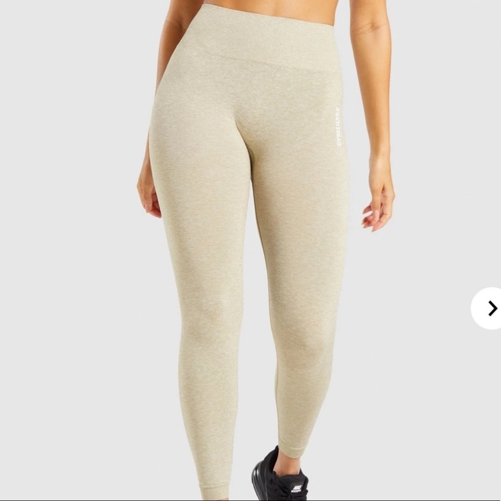 Gymshark Adapt Marl Seamless Leggings- Beige